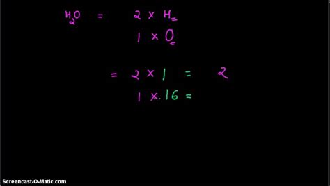 h2o molar mass